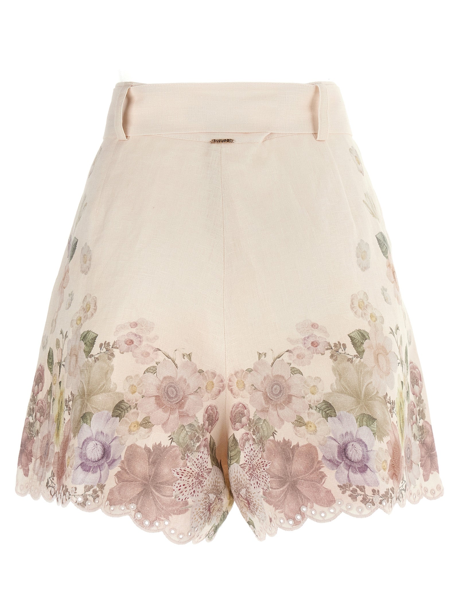 Twinset Multicolor Linen Bermuda Shorts