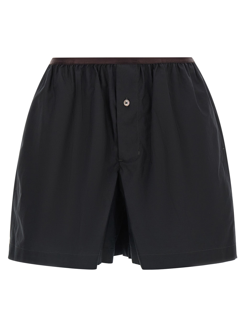Gray Cotton Bermuda Shorts