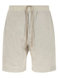Beige Cotton Bermuda Shorts