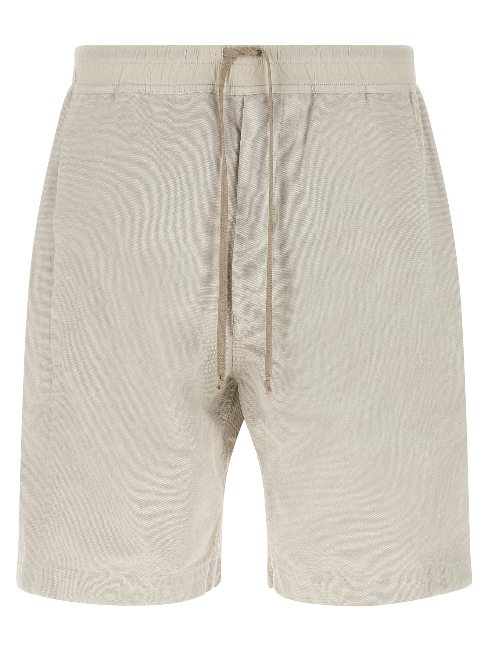 Beige Cotton Bermuda Shorts