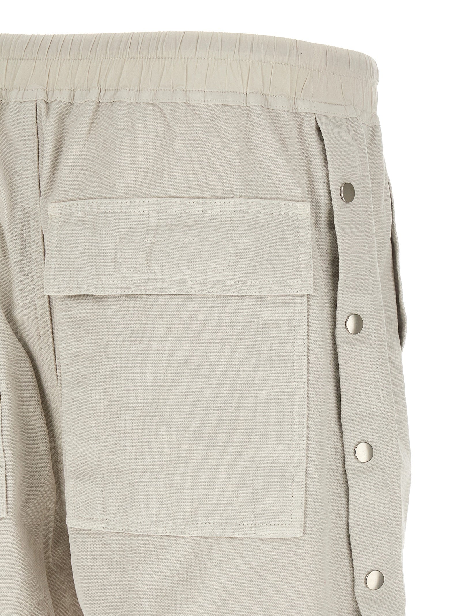 Beige Cotton Bermuda Shorts