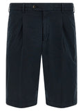 Blue Cotton Bermuda Shorts