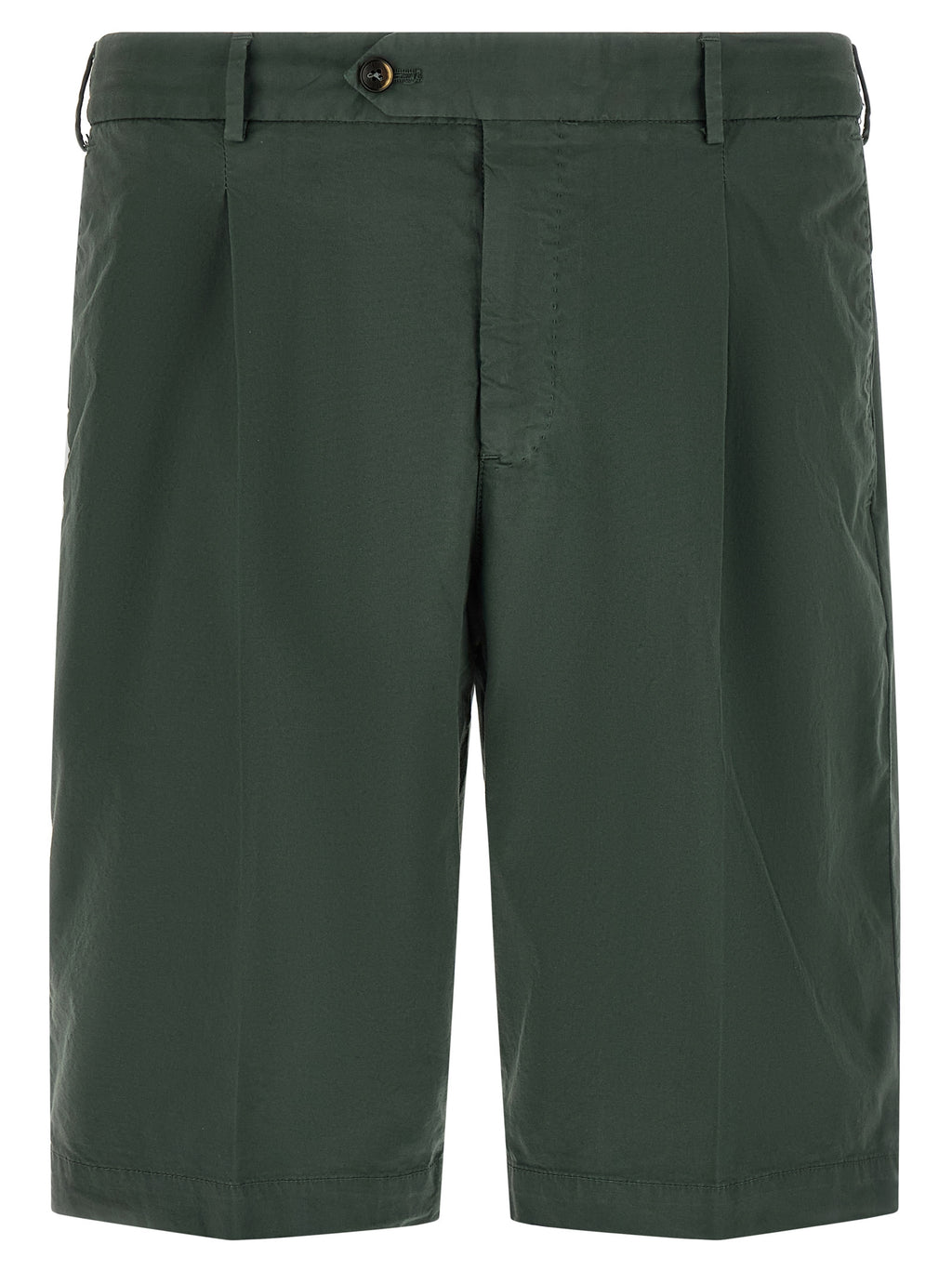 Bicolor Cotton Bermuda Shorts