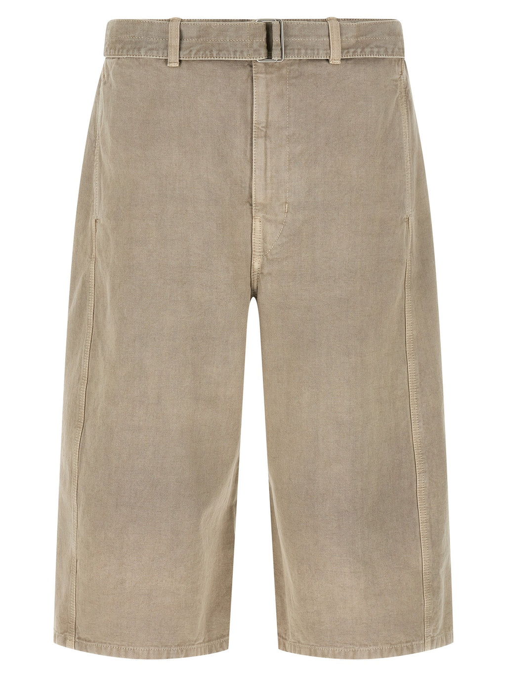 Gray Cotton Bermuda Shorts