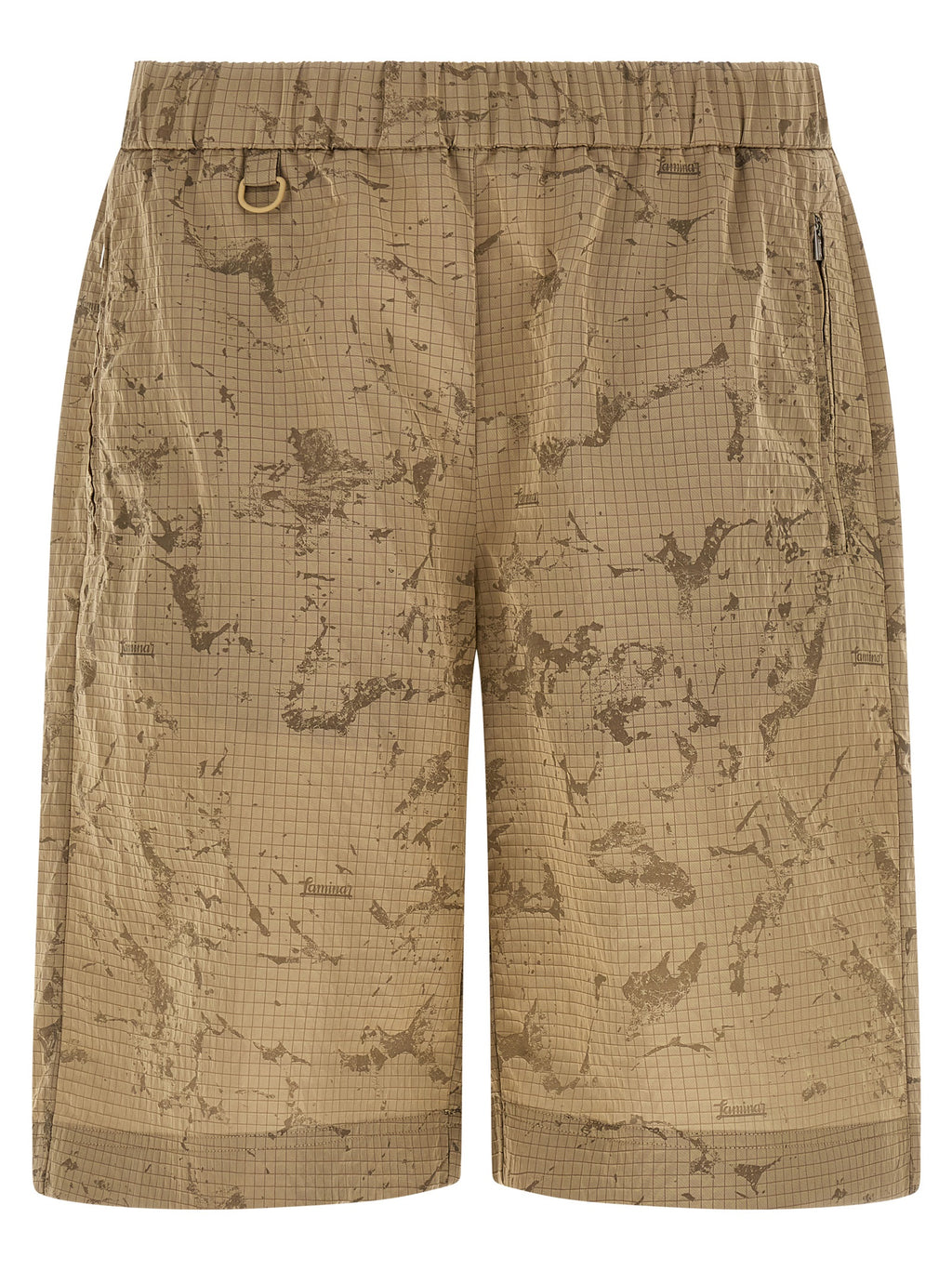 Beige Polyamide Bermuda Shorts