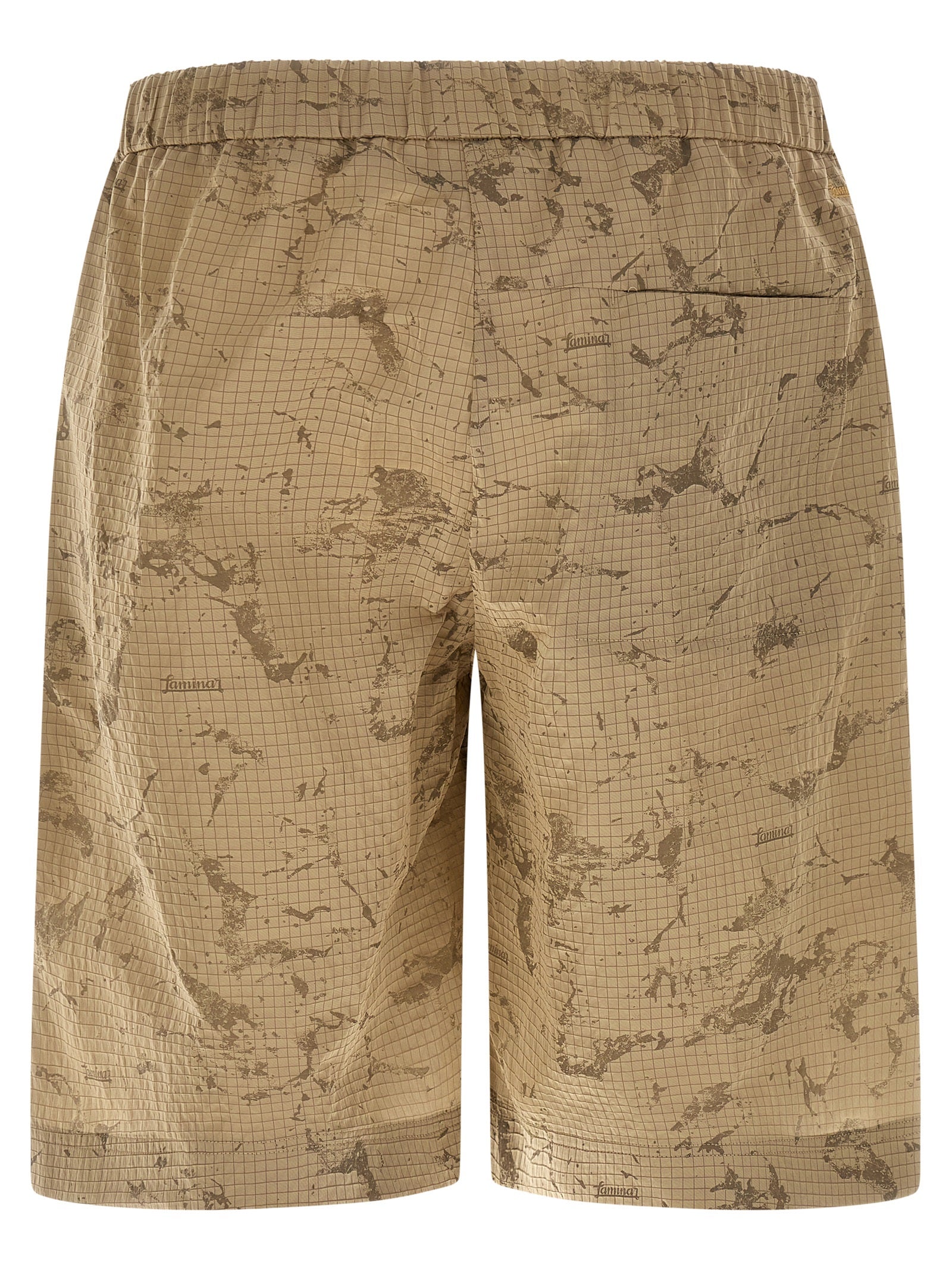 Beige Polyamide Bermuda Shorts