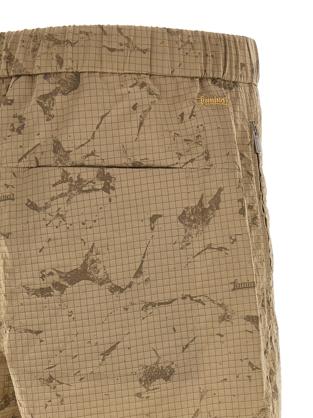 Beige Polyamide Bermuda Shorts