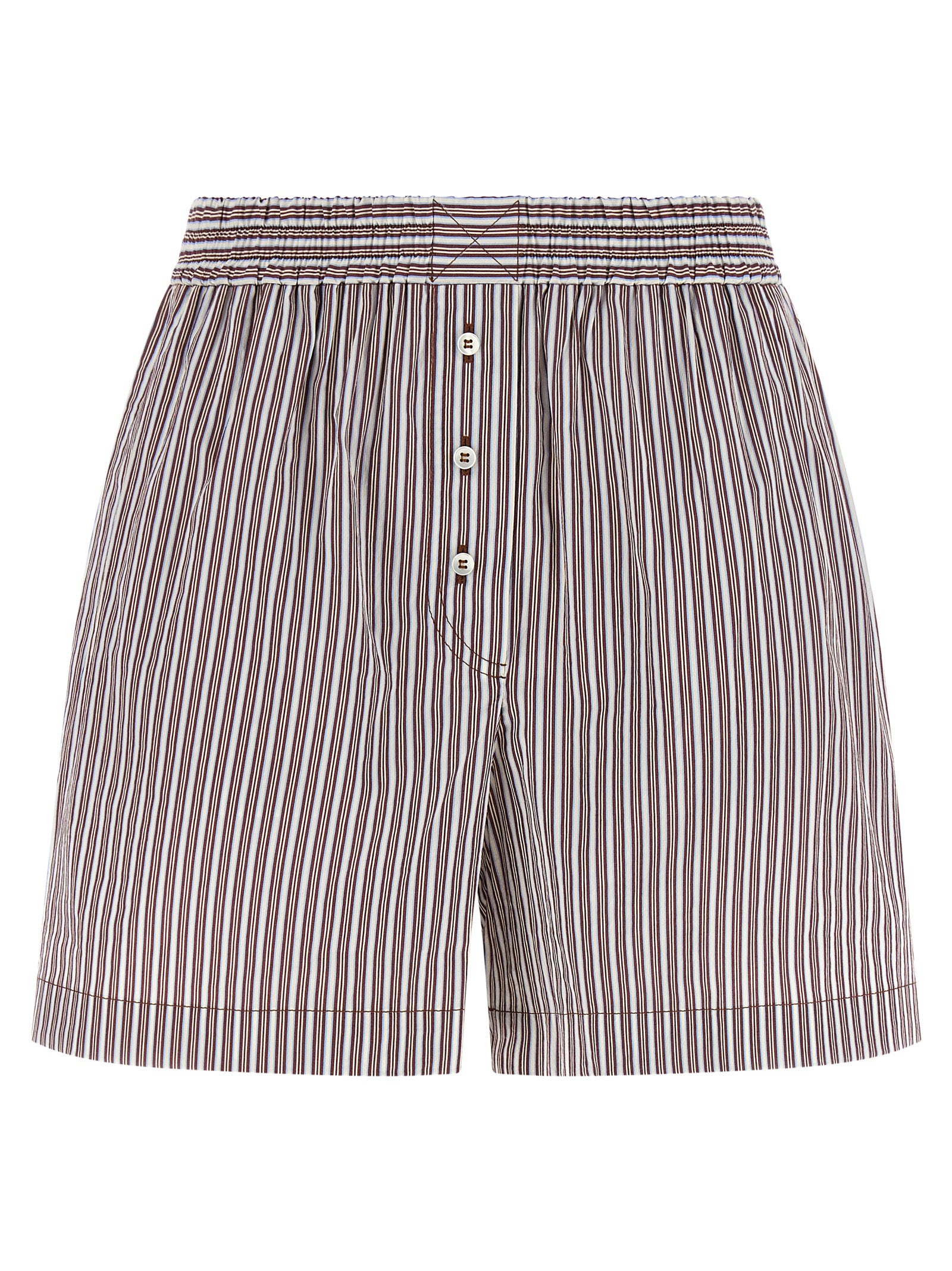 Bordeaux Cotton Bermuda Shorts