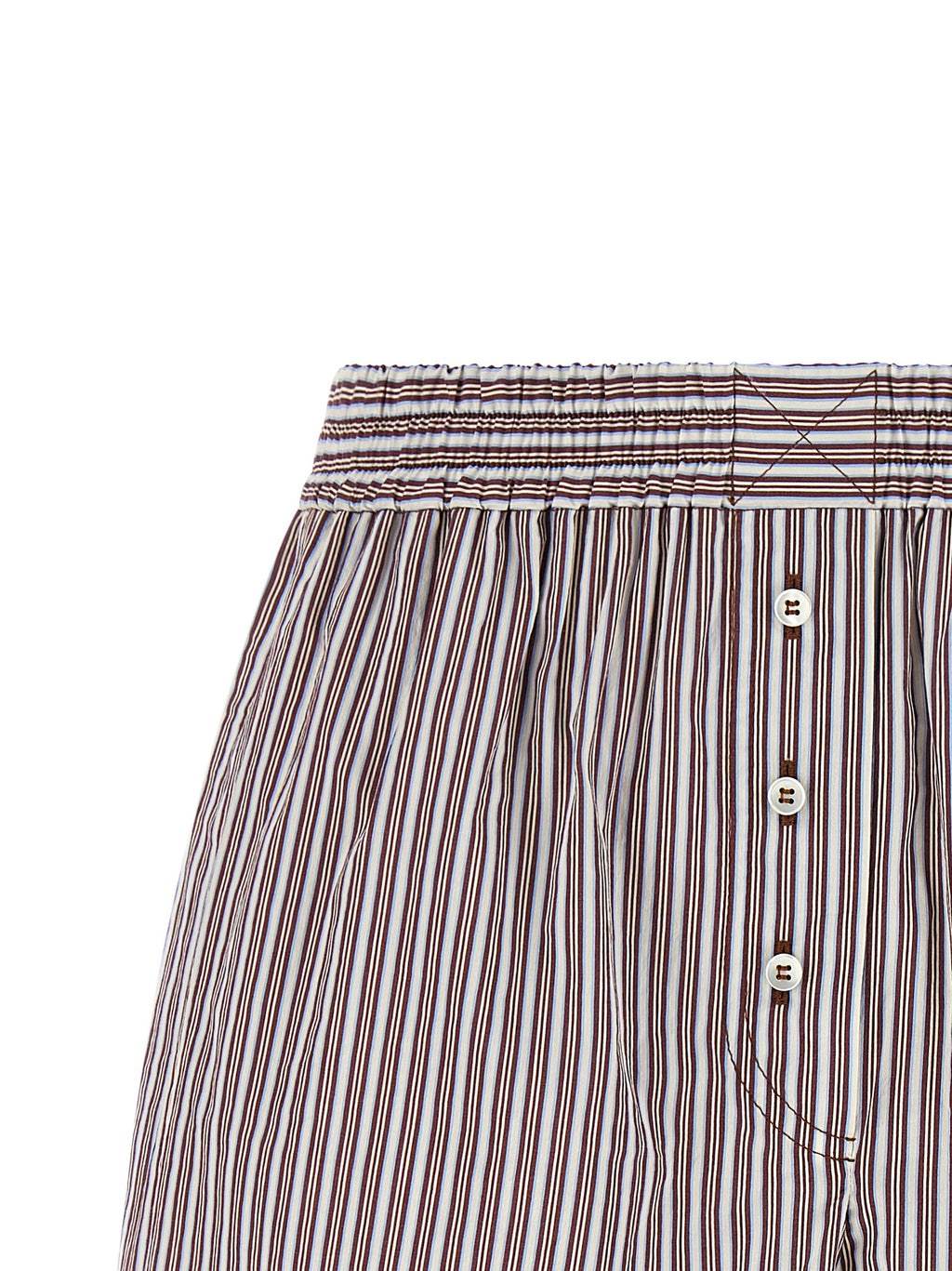 Bordeaux Cotton Bermuda Shorts