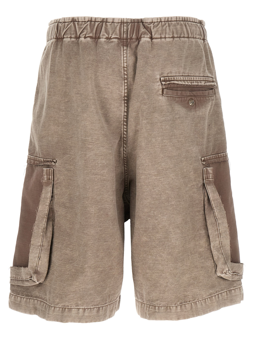 Gray Cotton Bermuda Shorts