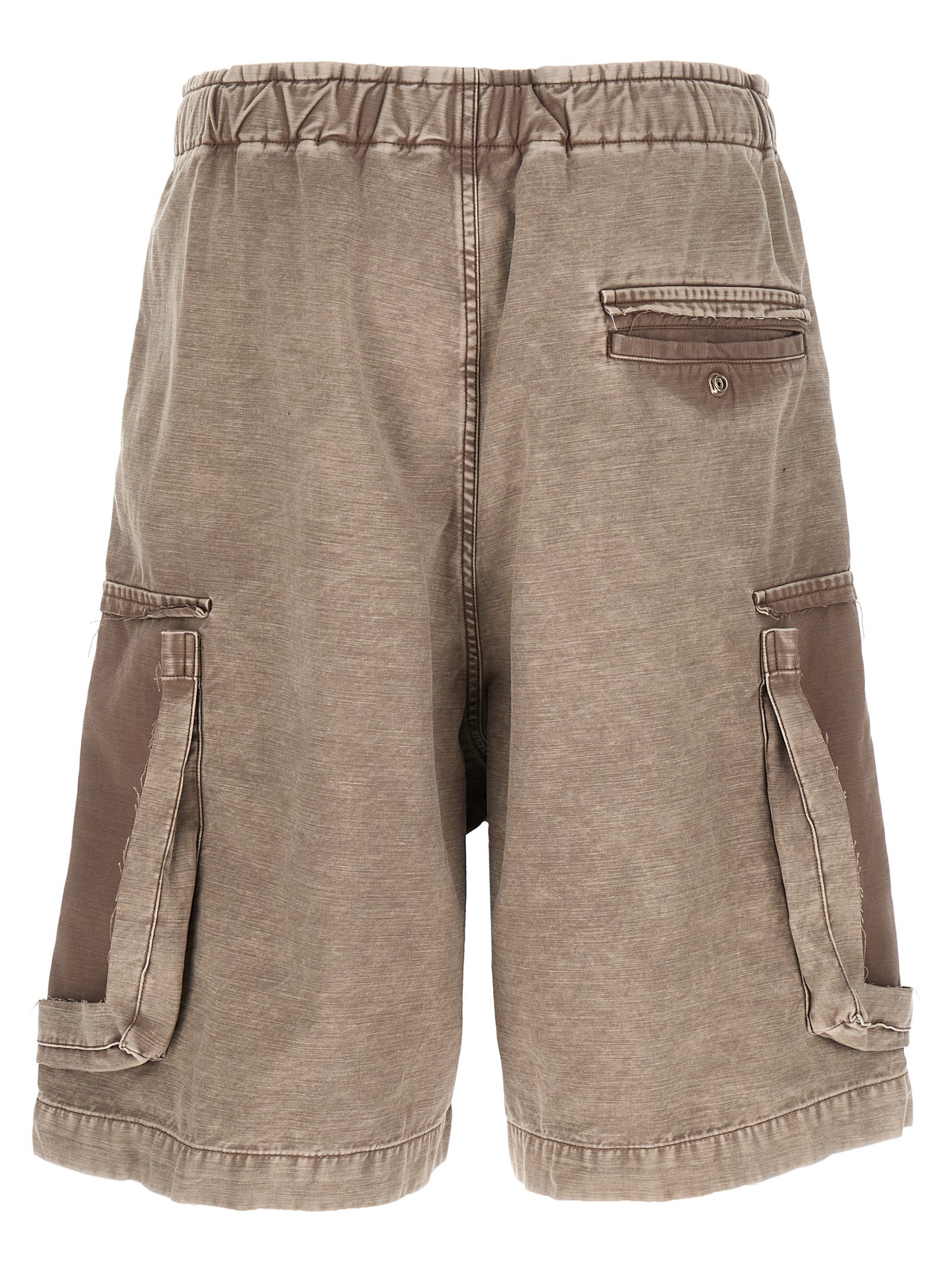 Gray Cotton Bermuda Shorts