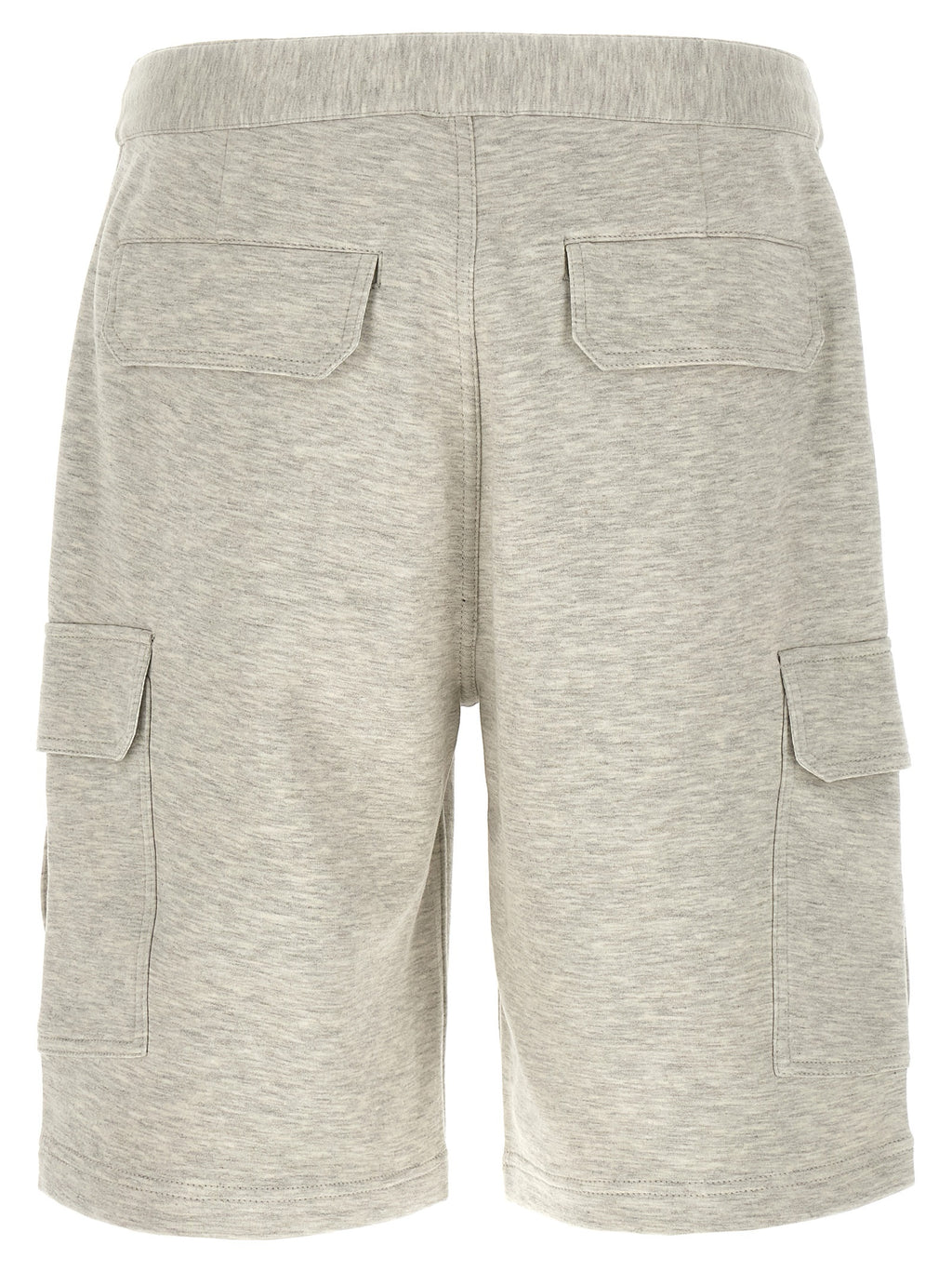 Gray Cotton Bermuda Shorts