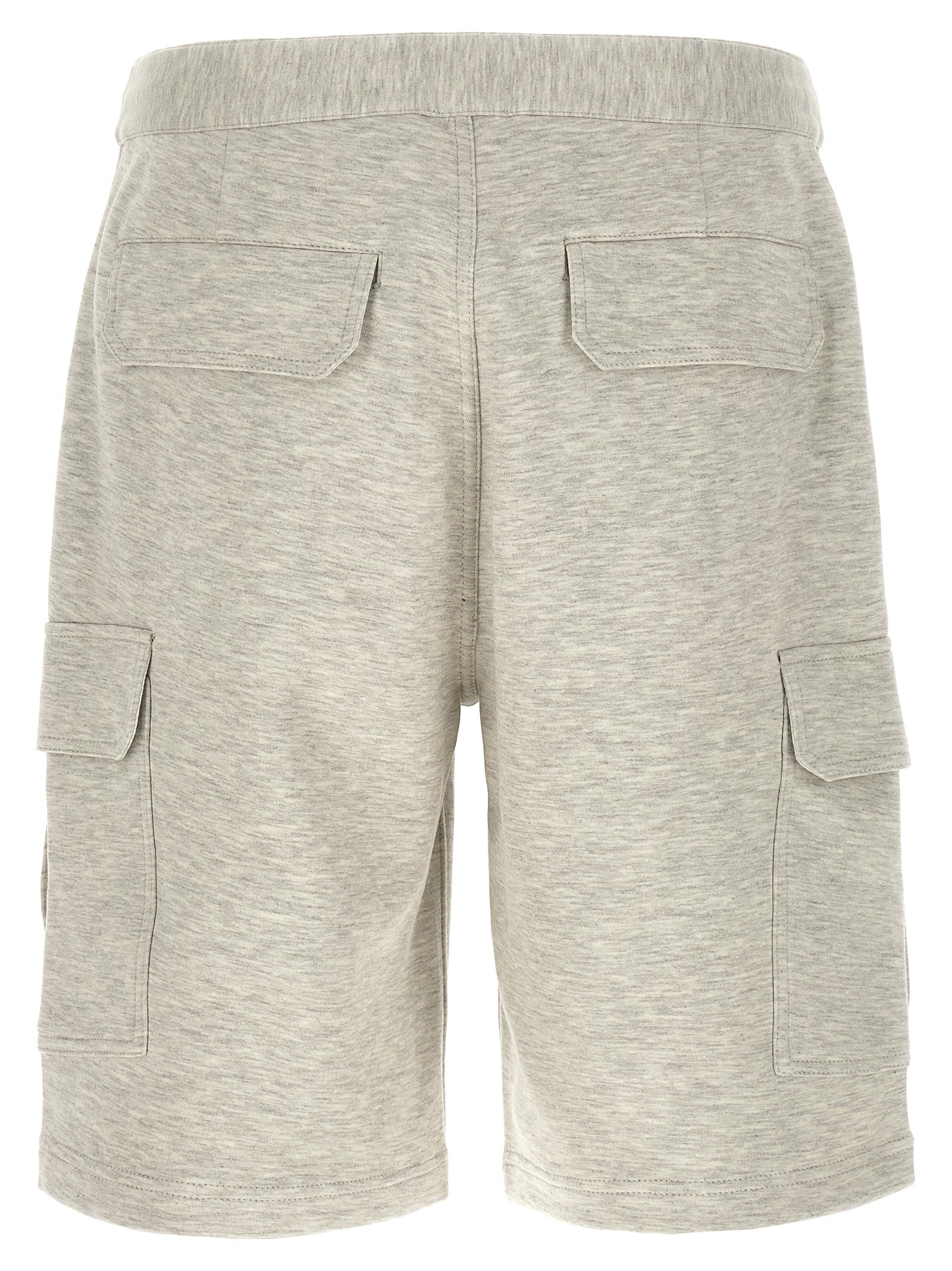 Gray Cotton Bermuda Shorts