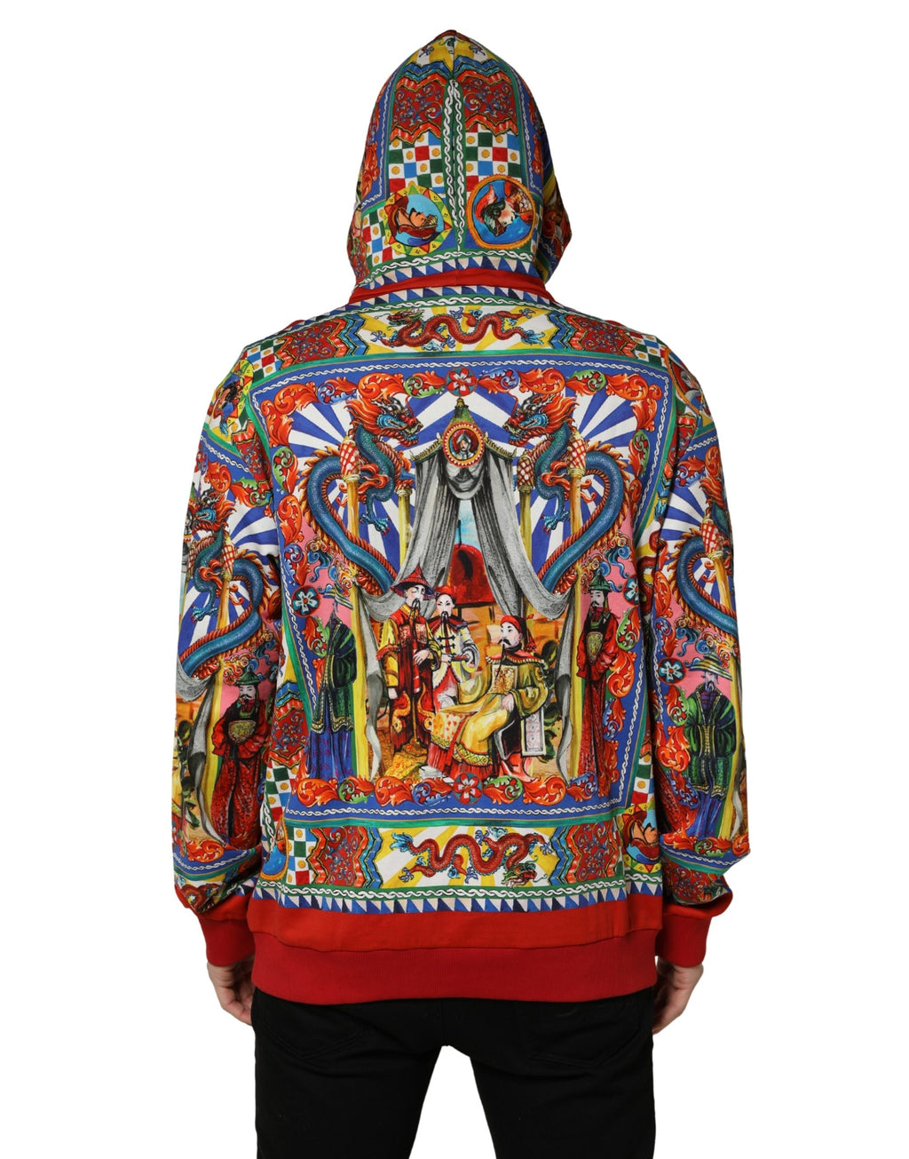 Multicolor Glamzilla Hooded Men Sweatshirt Sweater