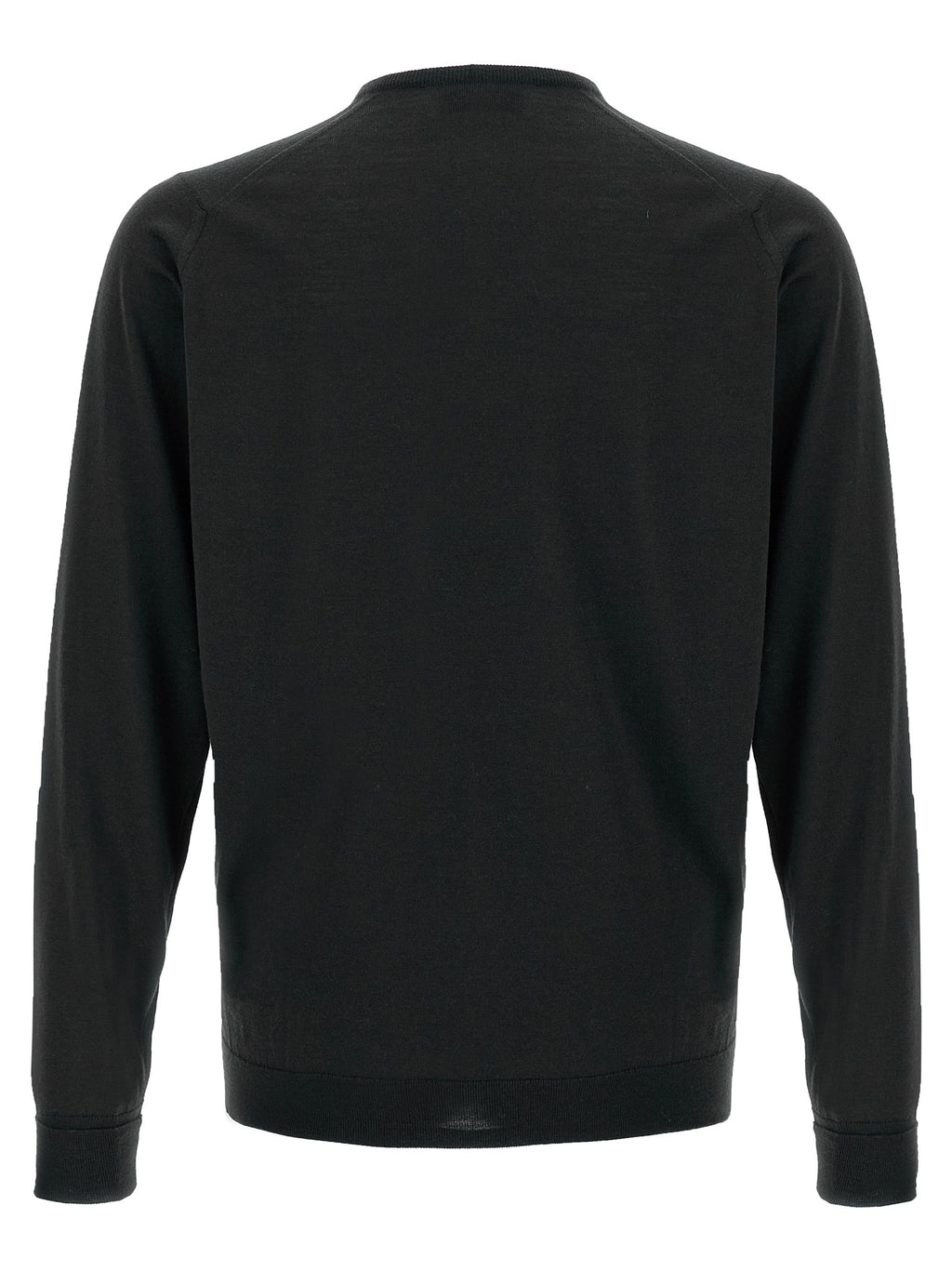 Black Merino Wool Cardigan