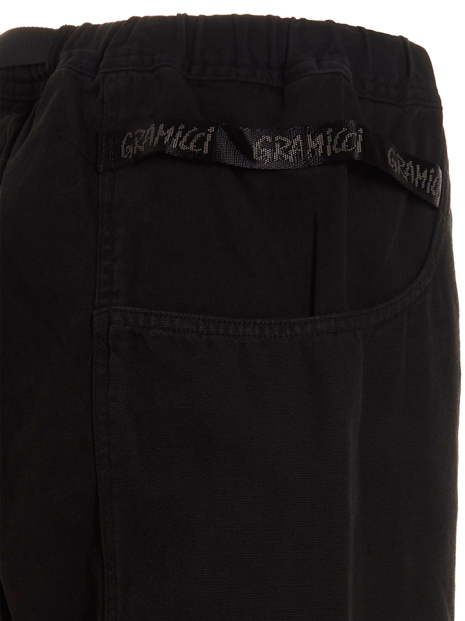 Black Cotton Cargo Pants