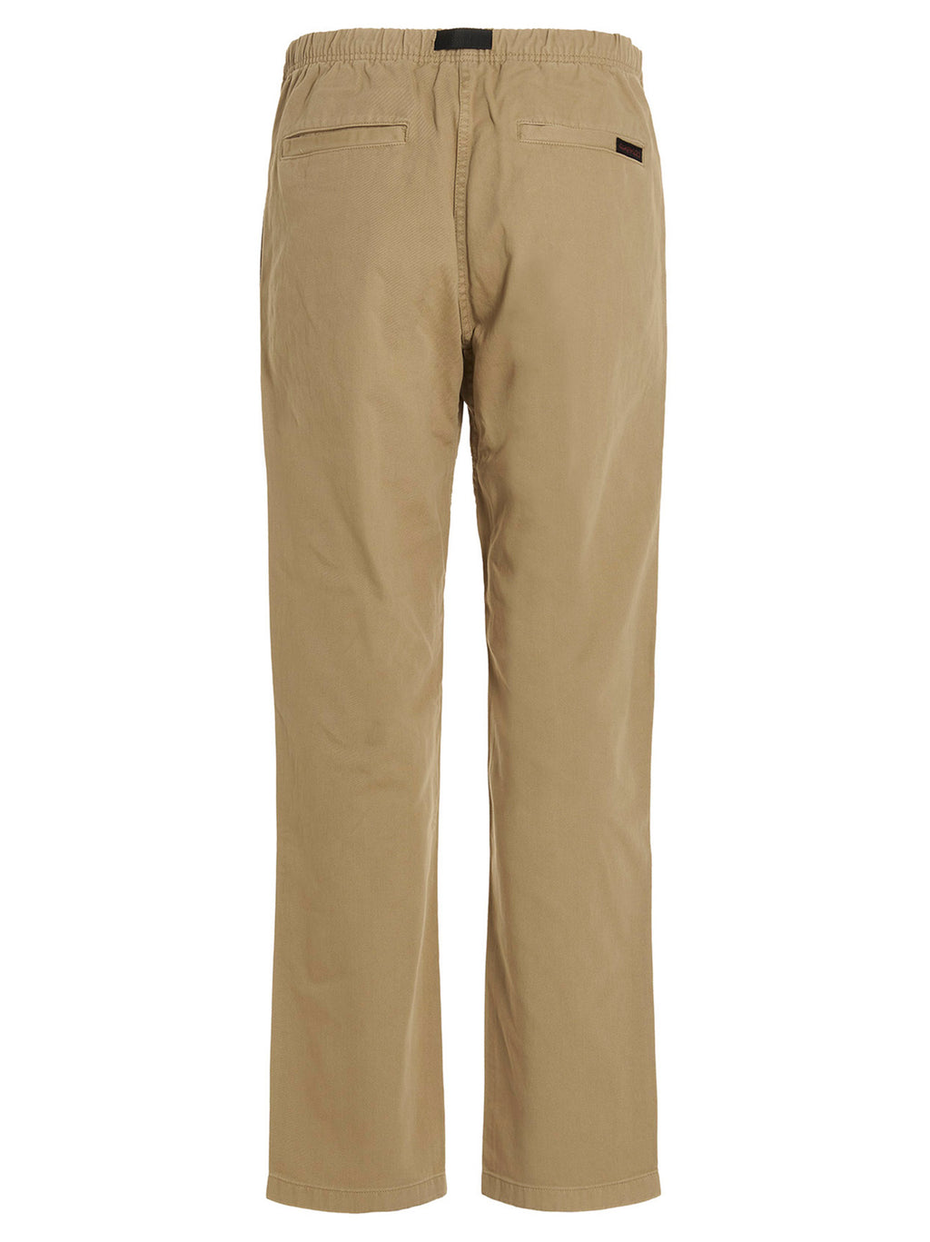 Beige Cotton Casual Pants