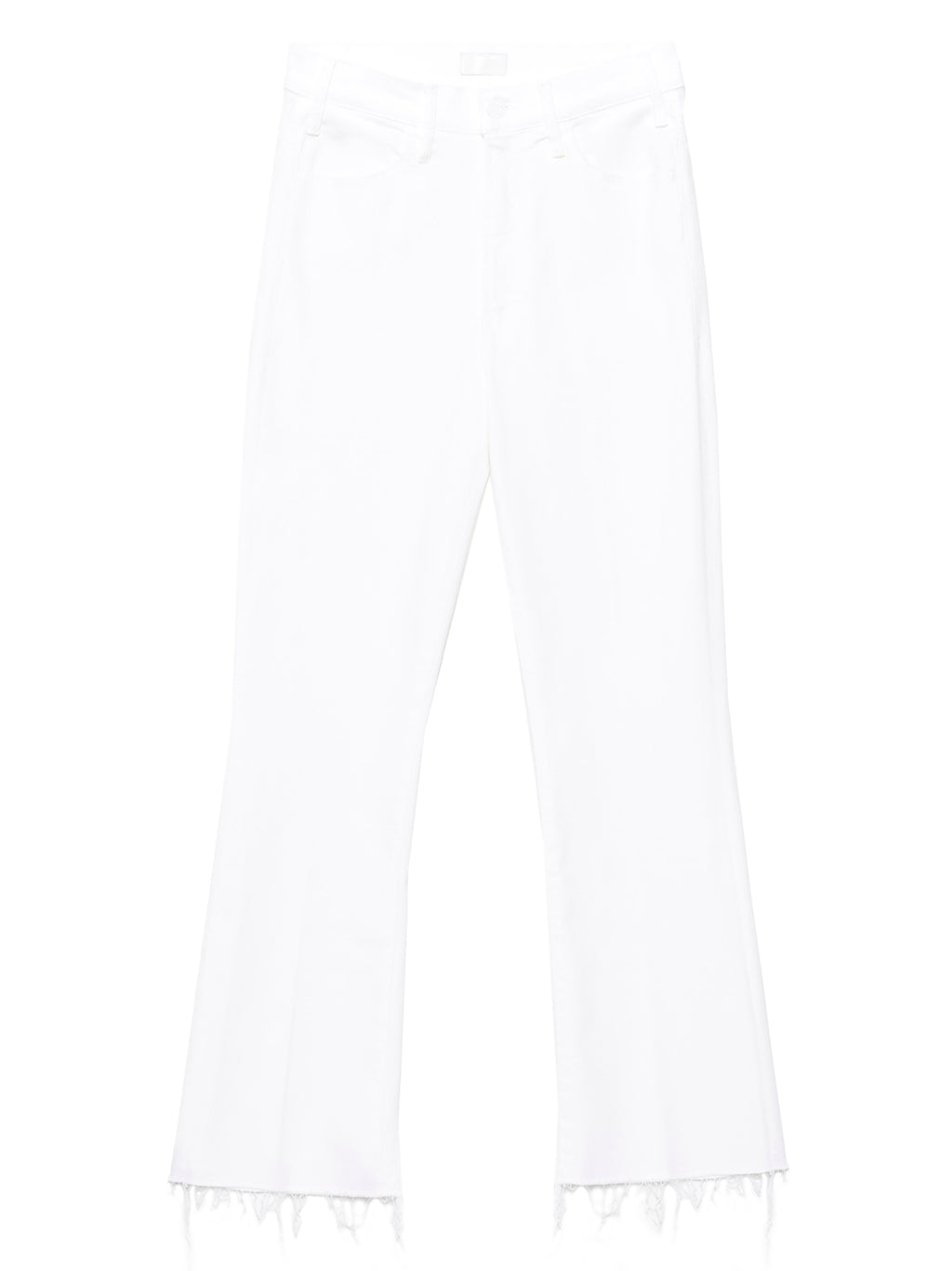 White Cotton Flared Jeans