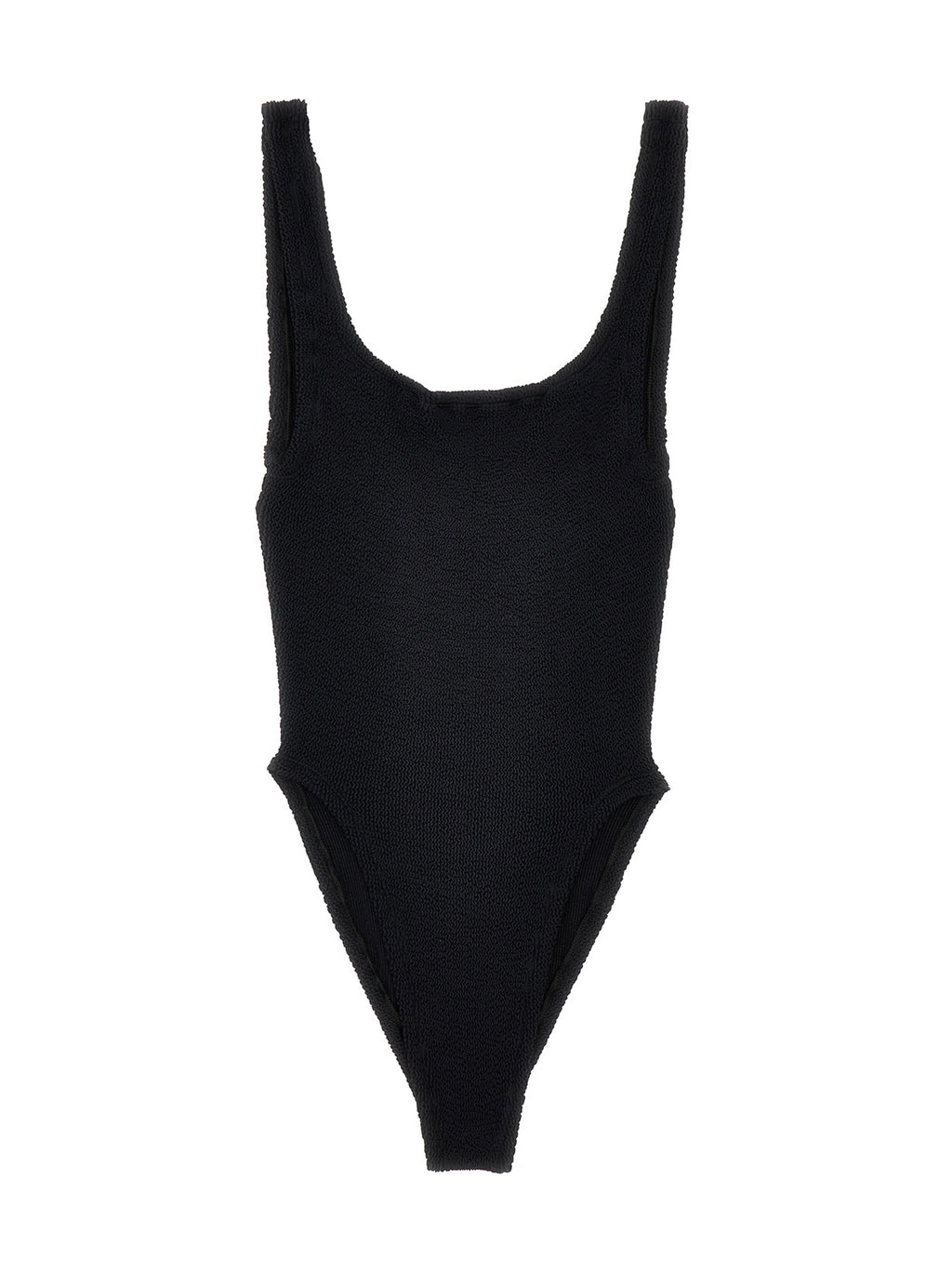 Black Polyamide One-Piece Swimsuit