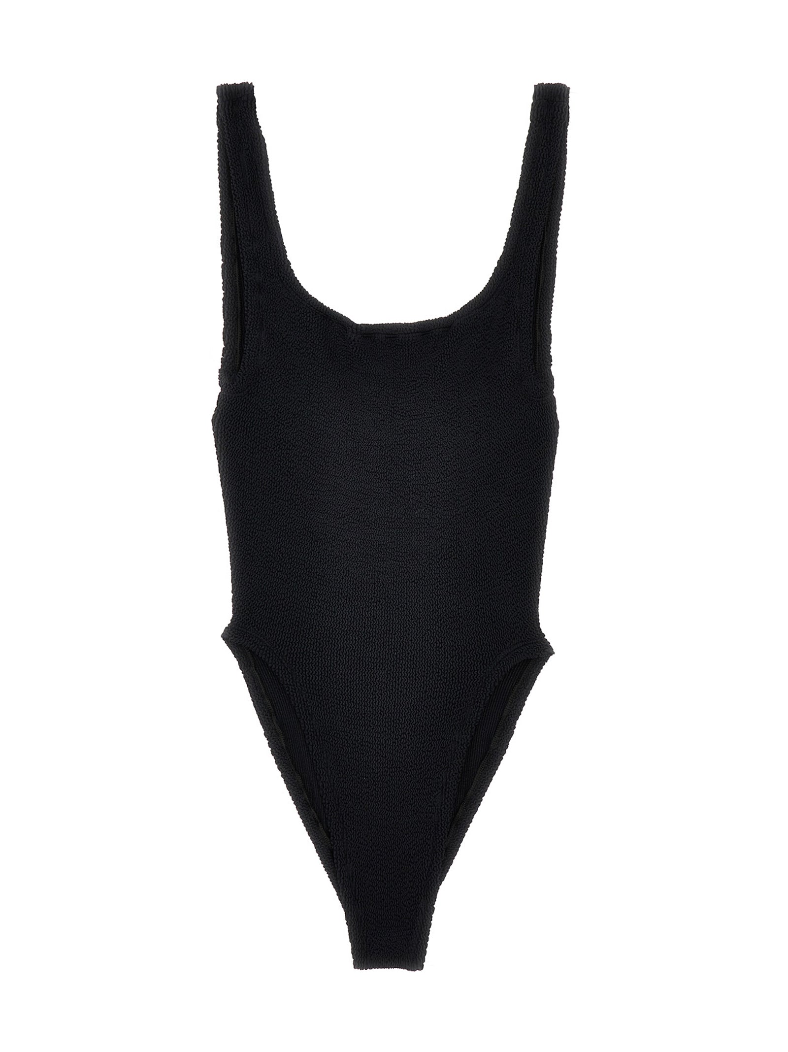 Black Polyamide One-Piece Swimsuit