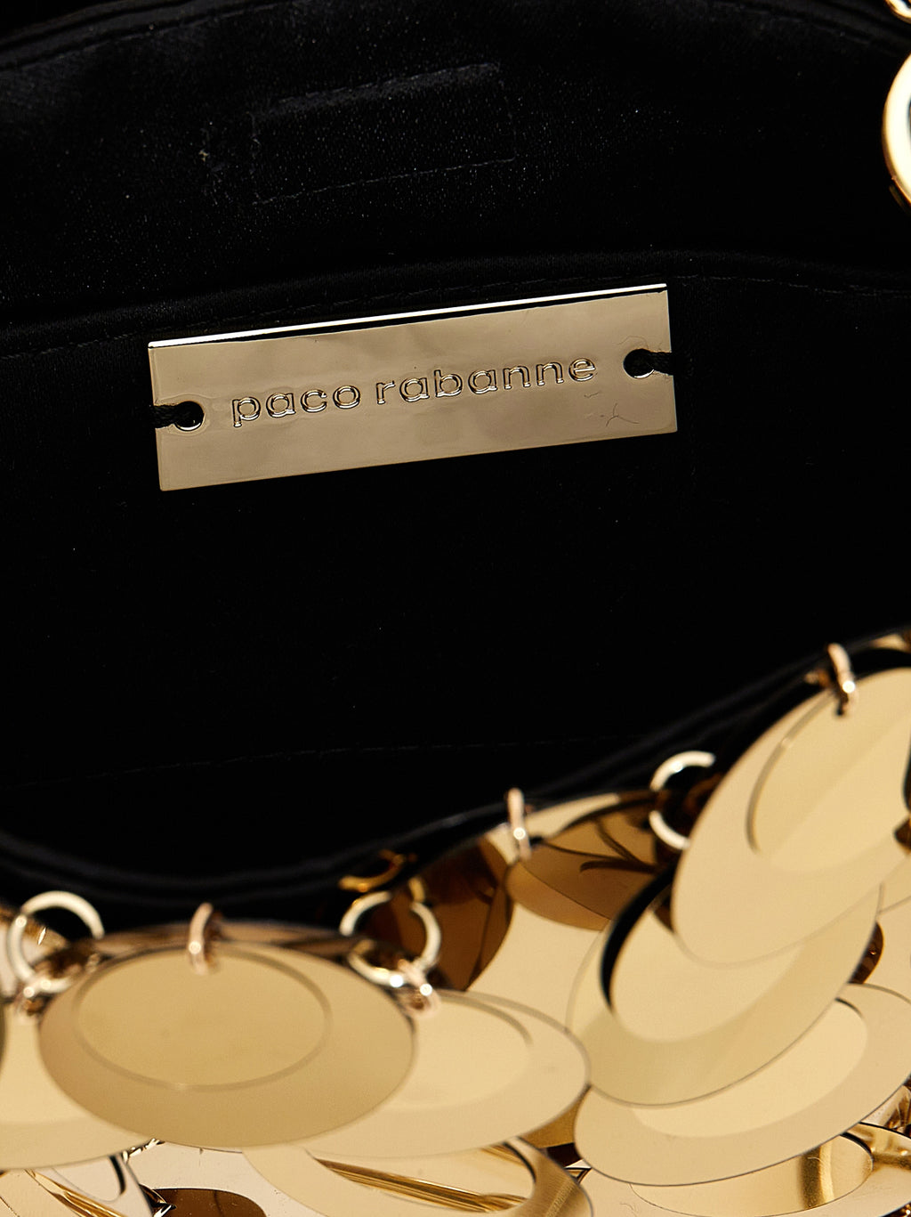 Gold Polyester Handbag