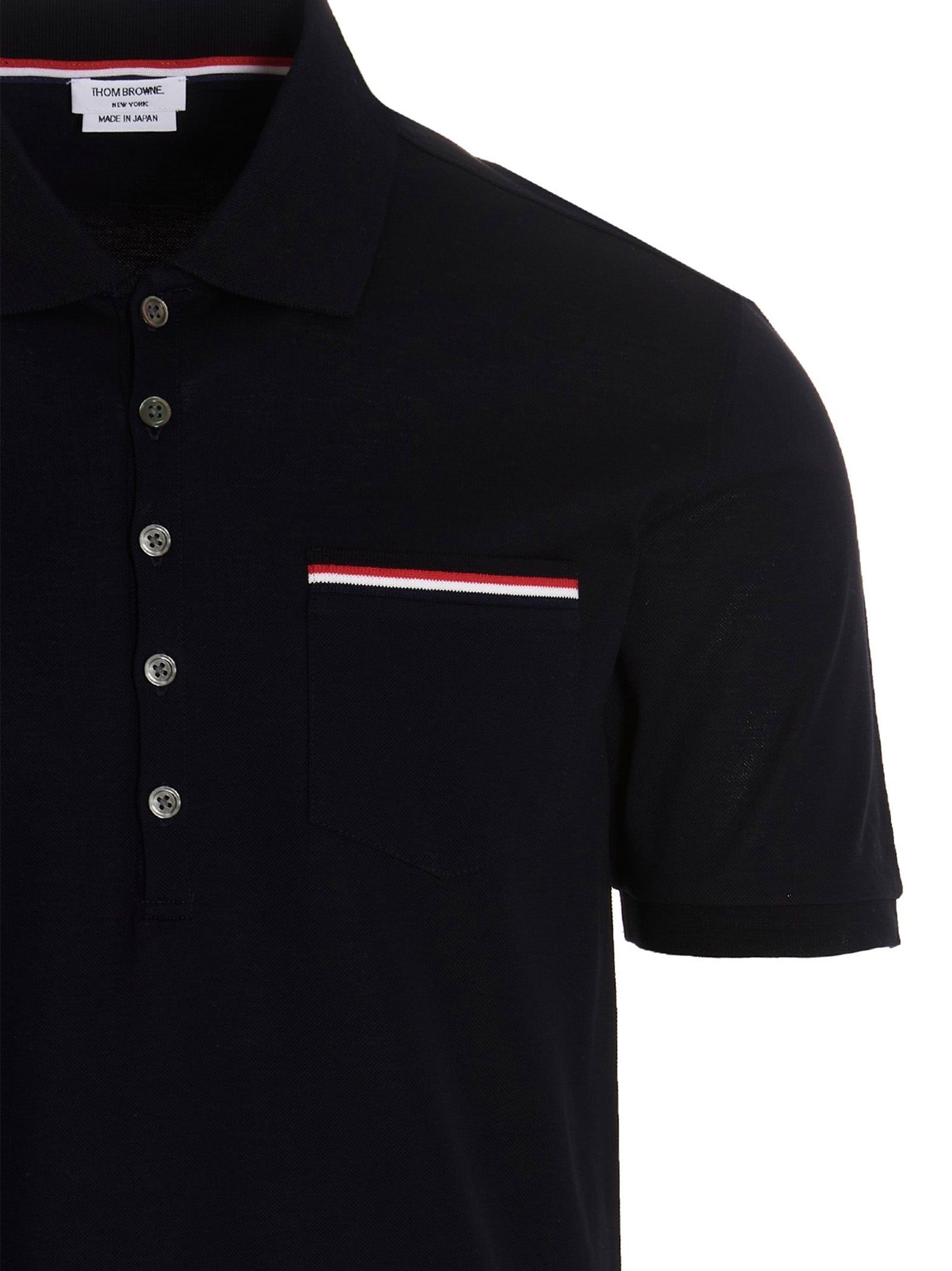 Blue Cotton Polo Shirt