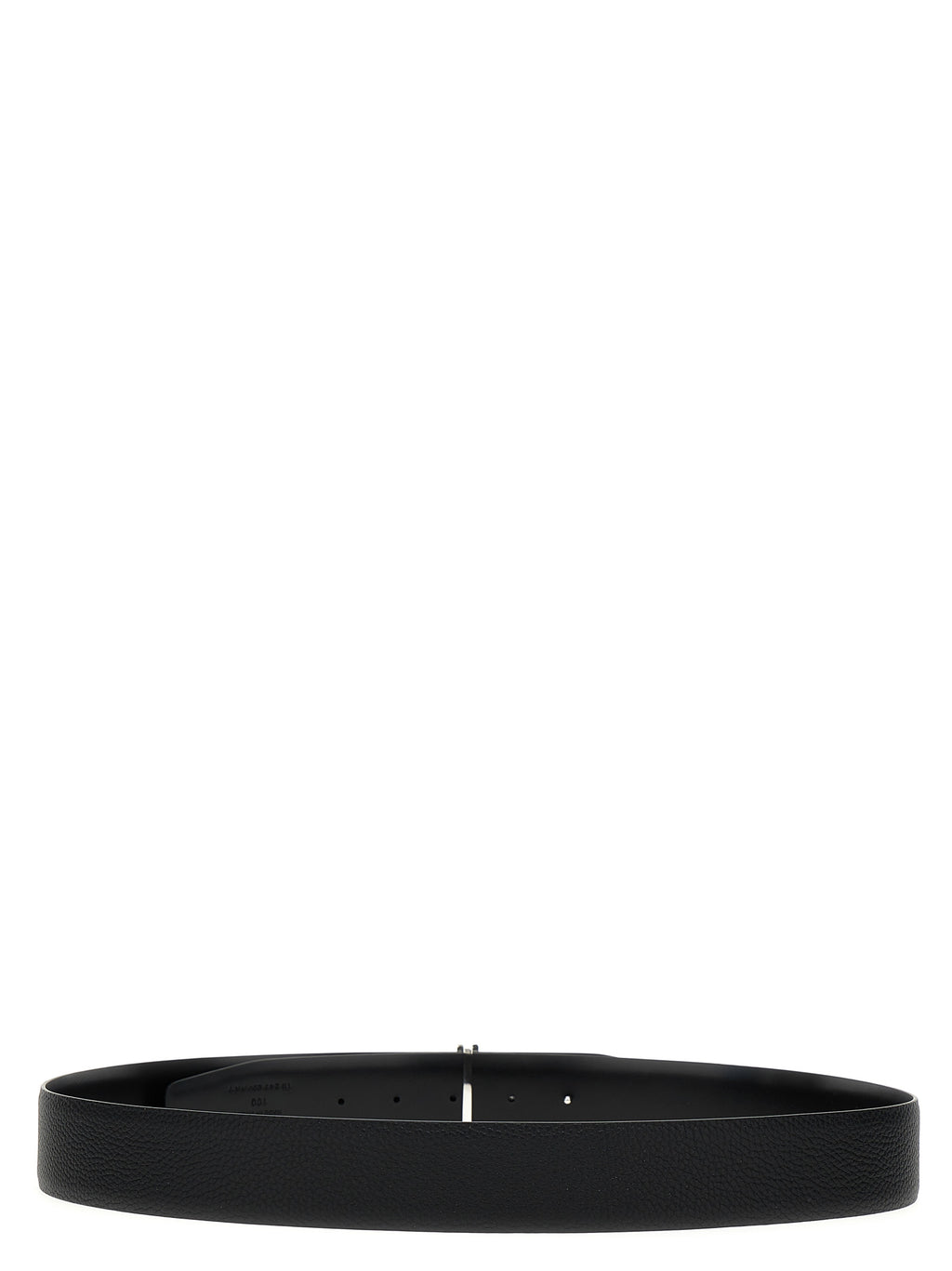 Black Calfskin Regular Belt