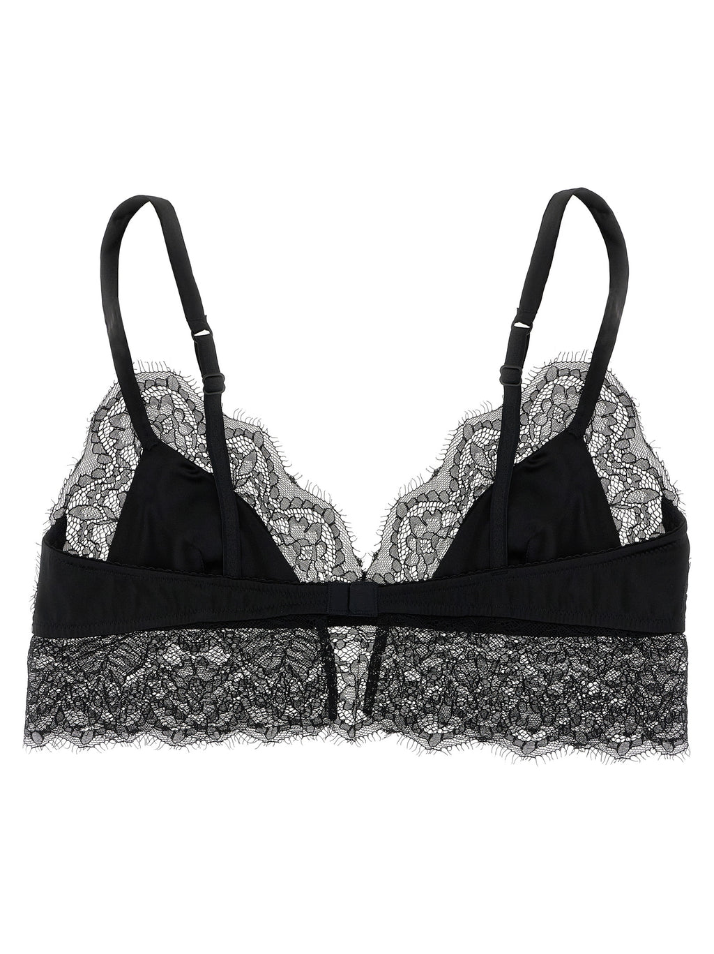 Black Silk Bra