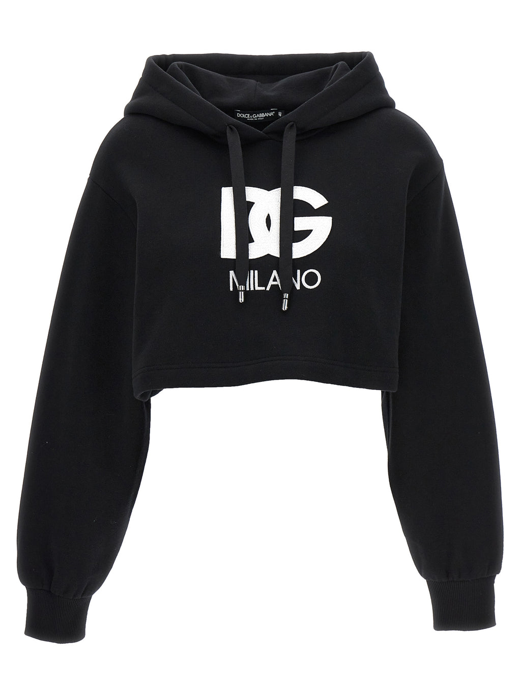 Black Cotton Hoodie