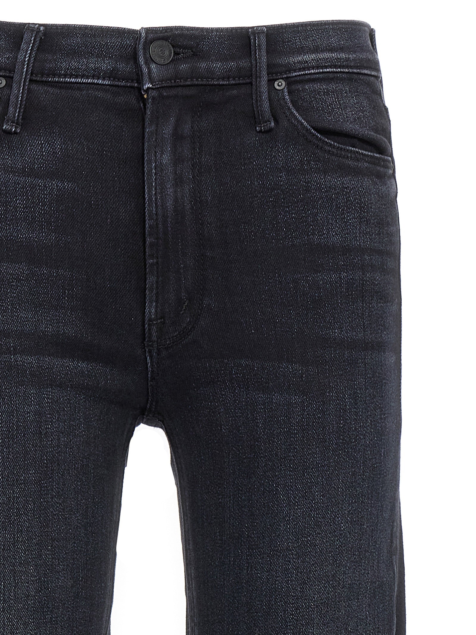 Black Cotton Slim Fit Jeans