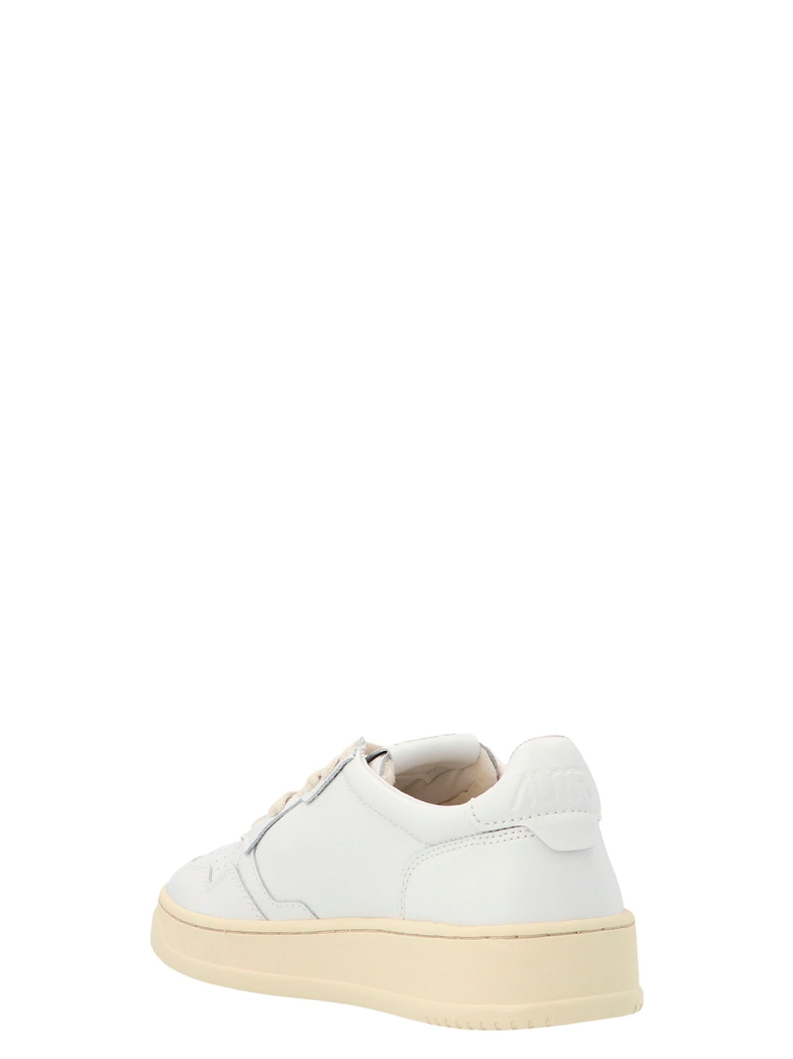 White Cowhide Sneakers
