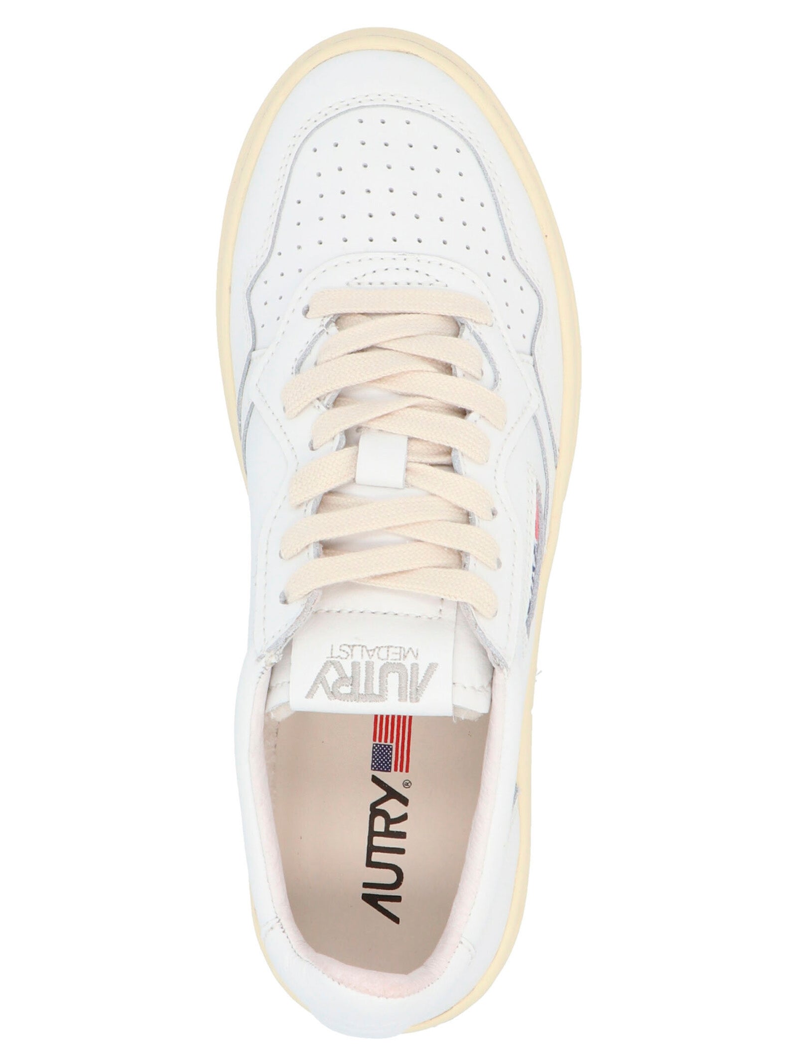 White Cowhide Sneakers