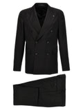Black Virgin Wool Two-Piece Suit
