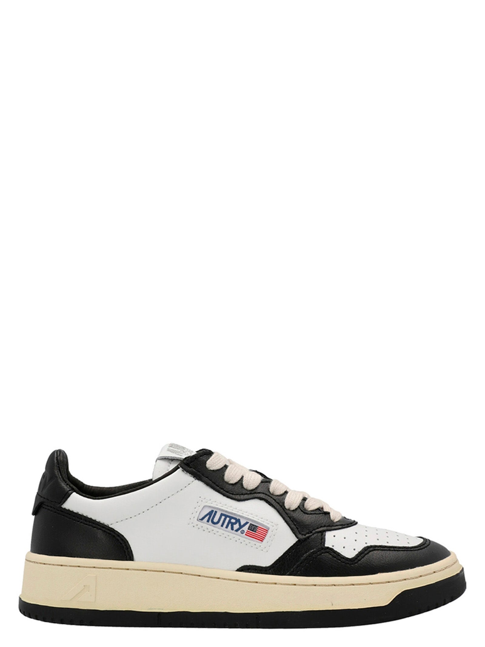 Bicolor Cowhide Low Top Sneakers