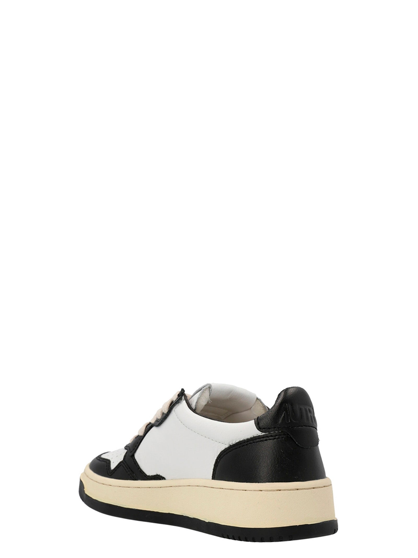 Bicolor Cowhide Low Top Sneakers