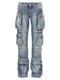 Blue Cotton Jeans Denim