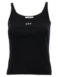Black Cotton Sleeveles T-Shirt