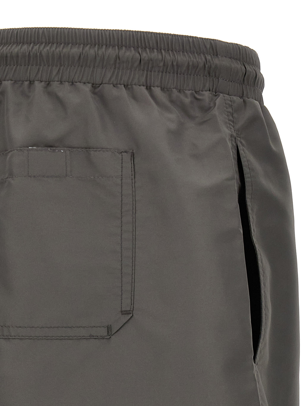 Gray Polyester Shorts