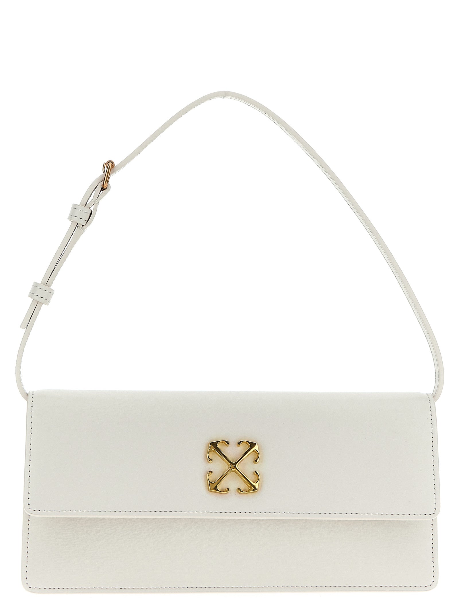 White Calfskin Shoulder Bag
