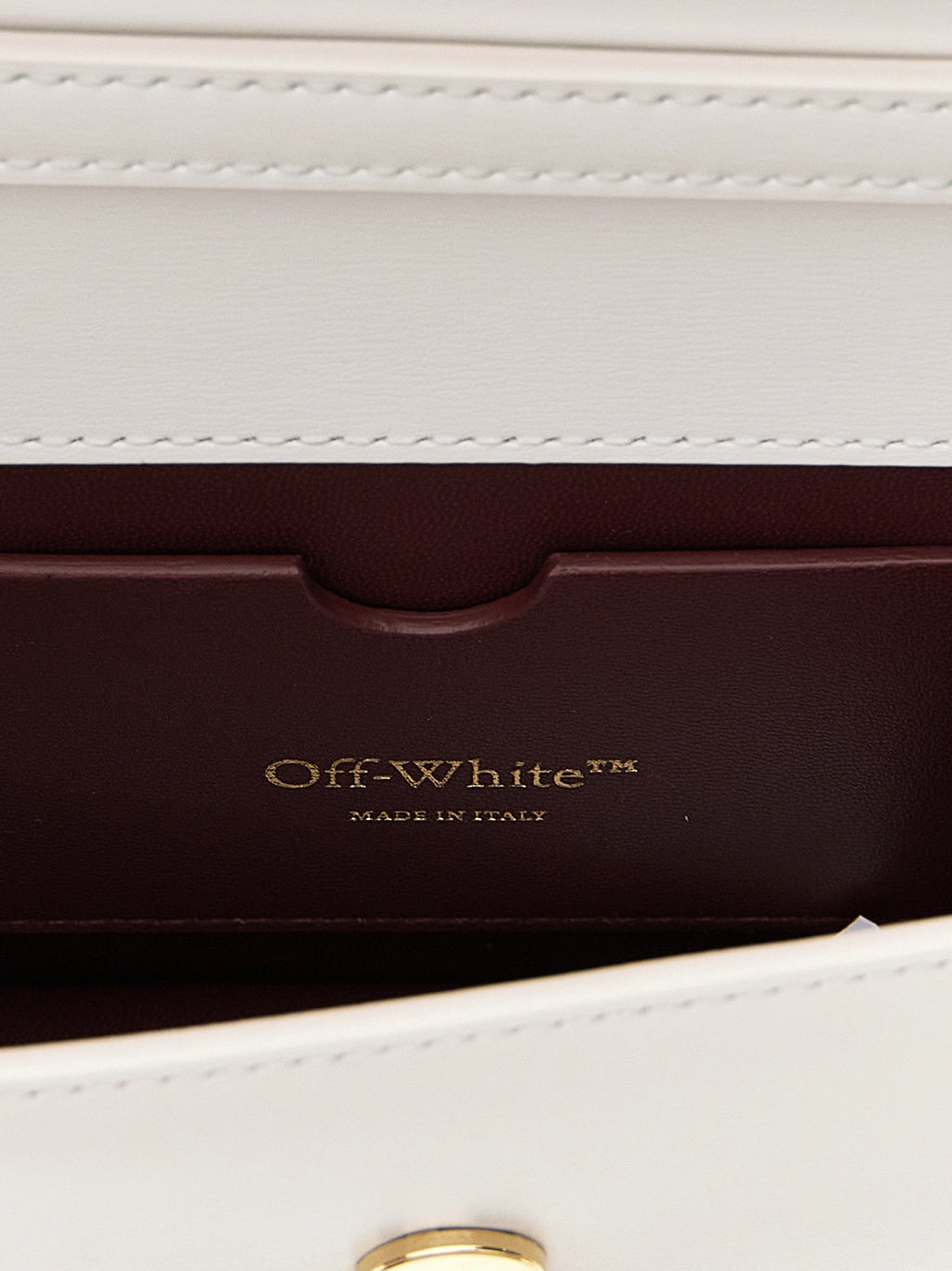 White Calfskin Shoulder Bag