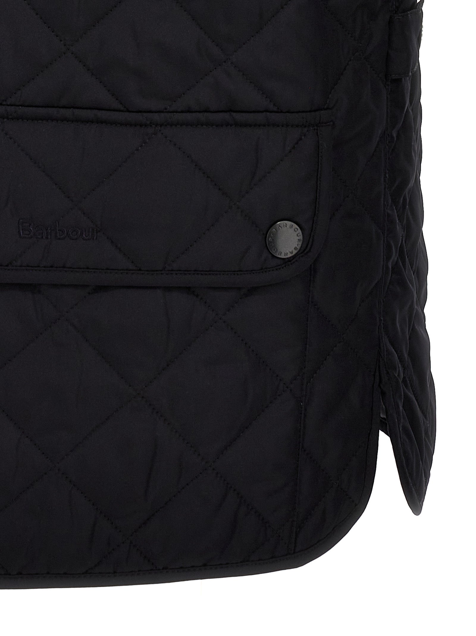 Blue Polyester Sleeveless Jacket
