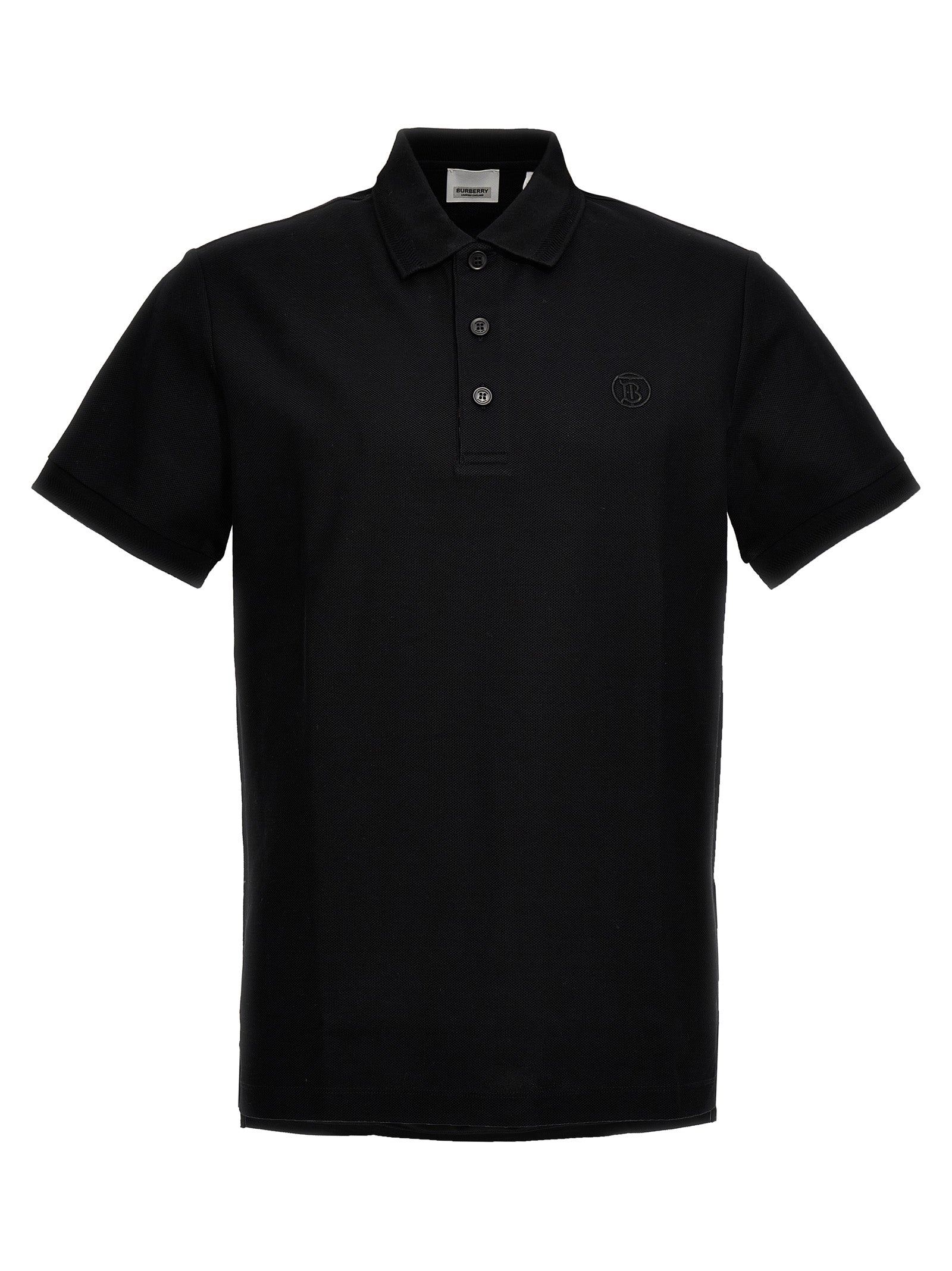 Black Cotton Polo Shirt
