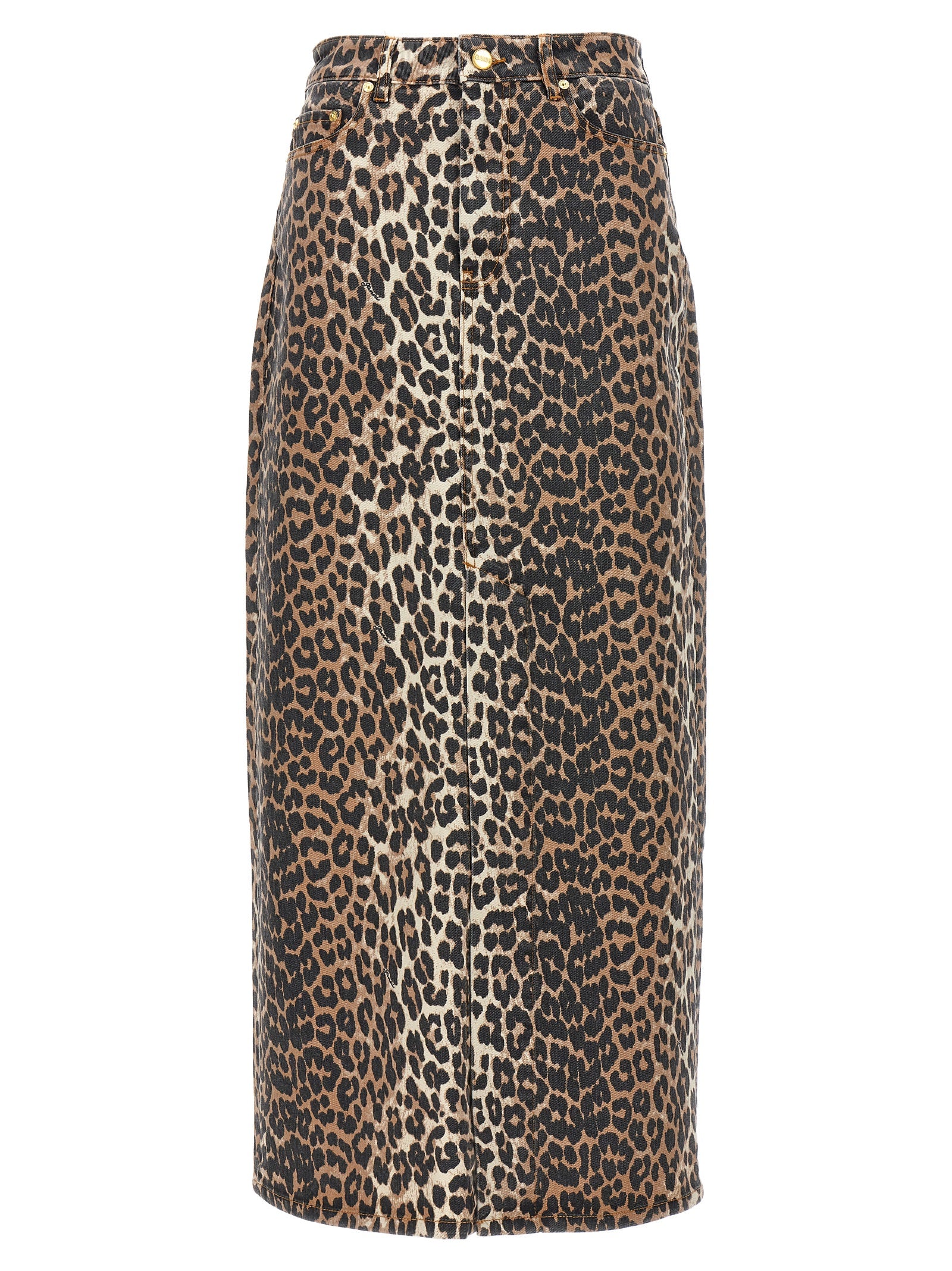 Brown Organic Cotton Mini Skirt