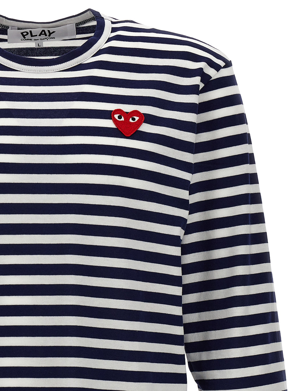 Blue Cotton Long Sleeve T-Shirt