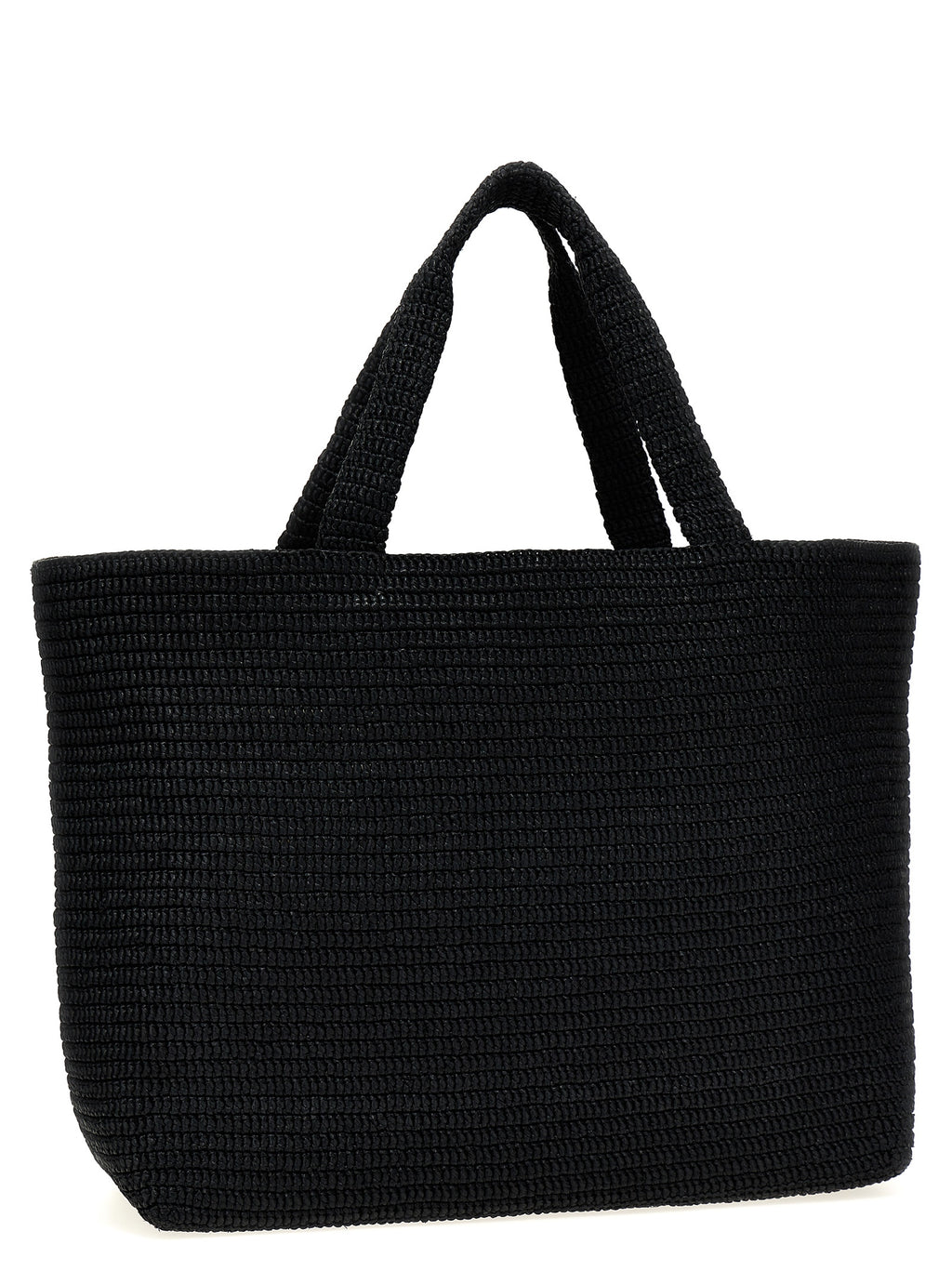 Black Viscose Tote Bag