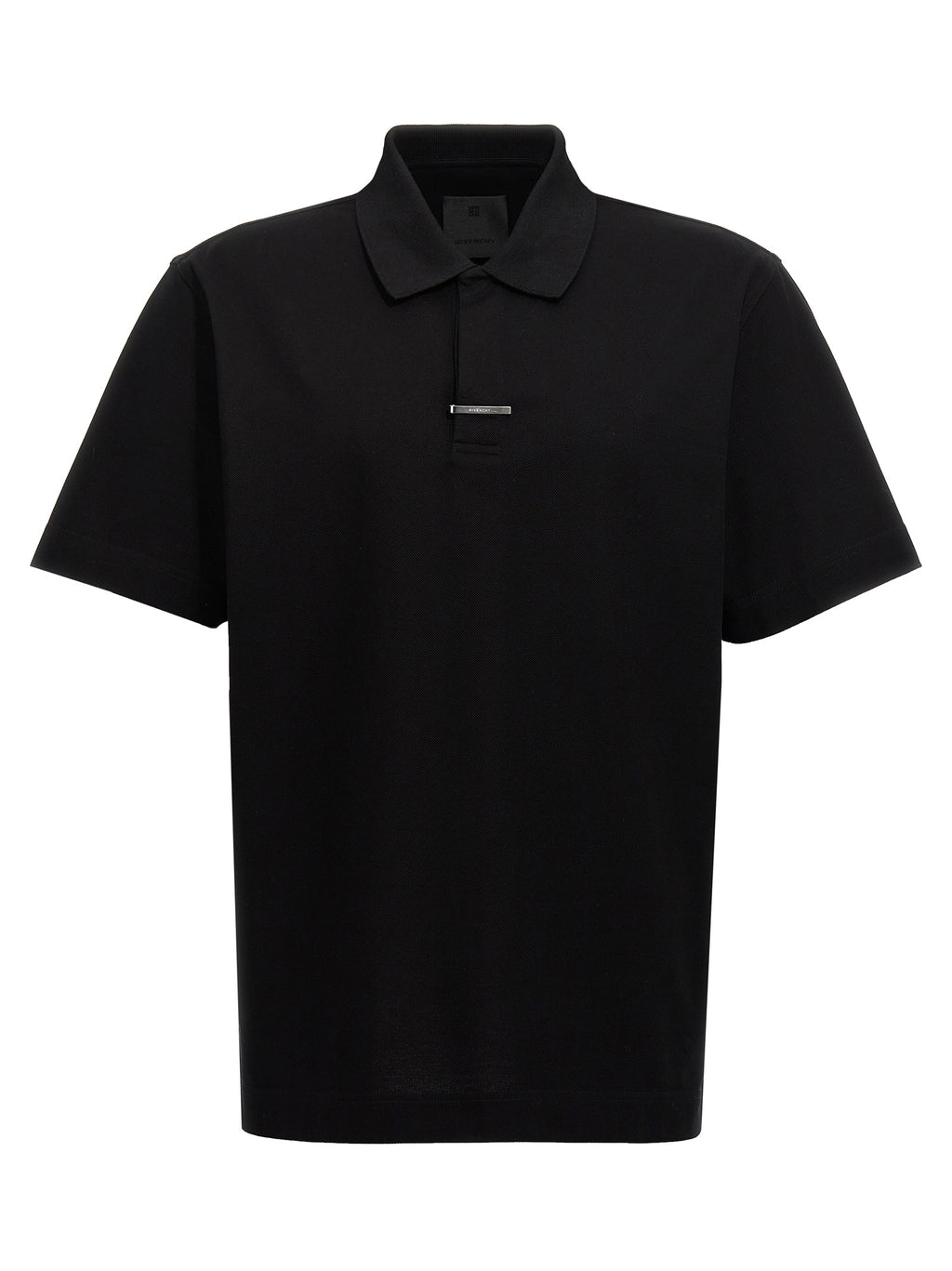 Black Cotton Polo Shirt