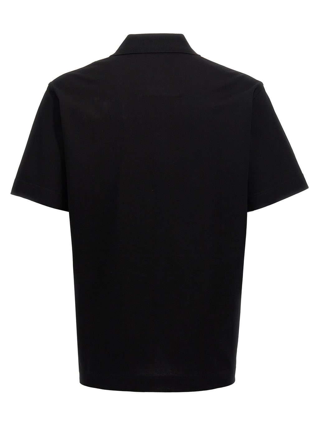 Black Cotton Polo Shirt