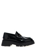 Black Cowhide Slip-On Loafers
