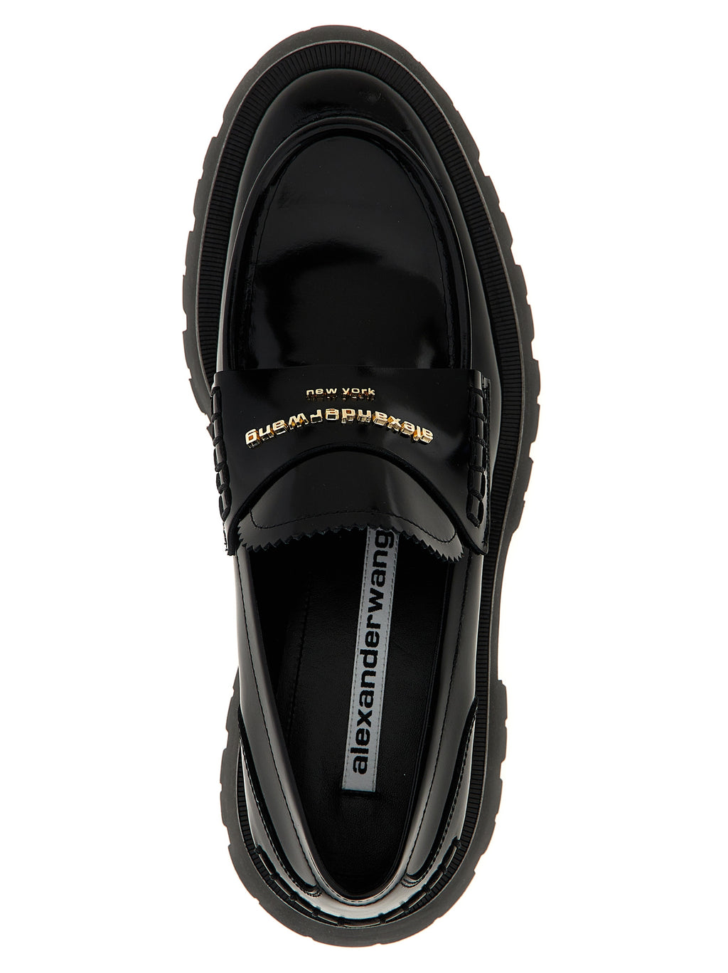 Black Cowhide Slip-On Loafers