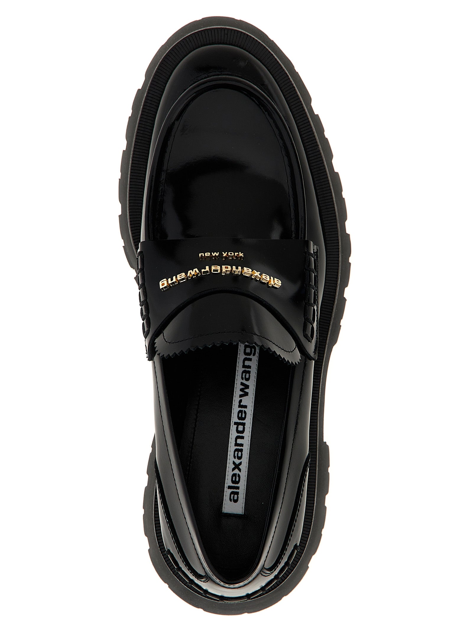 Black Cowhide Slip-On Loafers
